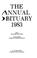 Cover of: Annual Obituary 1983 (Annual Obituary)