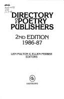 Cover of: Directory of Poetry Publishers