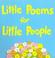 Cover of: Little Poems for Little People (Signed English)