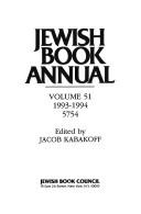 Cover of: Jewish Book Annual by Jacob Kabakoff