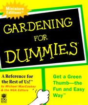 Cover of: Gardening for Dummies Mini