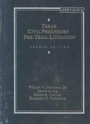 Cover of: Texas civil procedure by William V. Dorsaneo