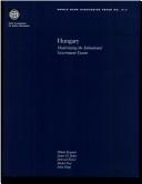 Cover of: Hungary: Modernizing the Subnational Government System (World Bank Discussion Paper)