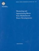 Measuring and Apportioning Rents from Hydroelectric Power Developments (World Bank Discussion Paper) by Mitchell P. Rothman