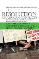 Cover of: The Resolution of African Conflicts by 