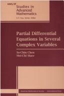 Cover of: Partial Differential Equations in Several Complex Variables (AMS/IP Studies in Advanced Mathematics) by So-Chin Chen, Mei-Chi Shaw