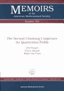 Cover of: The Second Chinburg Conjecture for Quaternion Fields (Memoirs of the American Mathematical Society) | Jeff Hooper
