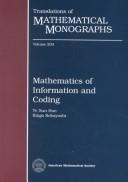 Cover of: Mathematics of Information and Coding by Te Sun Han, Kingo Kobayashi