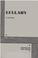 Cover of: Lullaby.