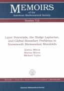 Cover of: Layer Potentials, the Hodge Laplacian, and Global Boundary Problems in Nonsmooth Reimannian Manifolds (Memoirs of the American Mathematical Society) by Dorina Mitrea, Marius Mitrea, Michael Taylor