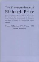 The Correspondence of Richard Price, Volume III by William Bernard Peach