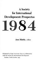 A Society for International Development by Ann Mattis