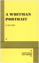 Cover of: A Whitman Portrait.