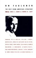 Cover of: On Faulkner: The Best from American Literature (Best in American Literature)
