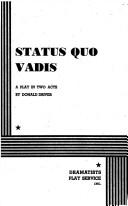 Cover of: Status Quo Vadis. by Donald Driver