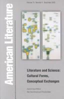 Cover of: Literature and Science: Cultural Forms, Conceptual Exchanges (American Literature, Volume 74, Number 4 December 2002)