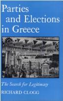 Cover of: Parties and elections in Greece by Richard Clogg