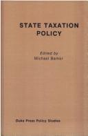 Cover of: State Taxation Policy and Economic Growth (Duke Press Policy Studies)