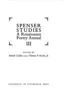 Cover of: Spenser Studies