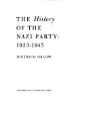 Cover of: The history of the Nazi Party.