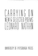 Cover of: Carrying on: new & selected poems