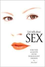 Cover of: Let's Talk About Sex by Felicia Zopol