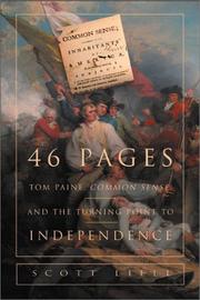 Cover of: 46 pages: Thomas Paine, Common sense, and the turning point to American independence