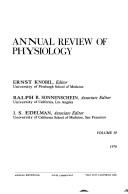 Cover of: Annual Review of Physiology