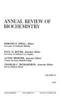 Cover of: Annual Review of Biochemistry 1976