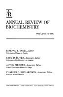 Cover of: Annual Review of Biochemistry: 1983 (Annual Review of Biochemistry)