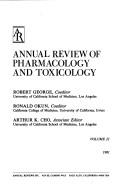 Annual Review of Pharmacology and Toxicology by Robert George