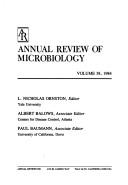 Cover of: Annual Review of Microbiology: 1984 (Annual Review of Microbiology)