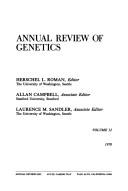 Cover of: Annual Review of Genetics by Herschel L. Roman, Herschel L. Roman