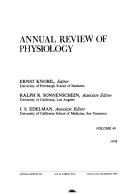 Cover of: Annual Review of Physiology, Vol. 40