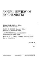 Cover of: Annual Review of Biochemistry 1977