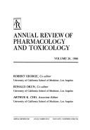 Cover of: Annual Review of Pharmacology and Toxicology: 1986 (Annual Review of Pharmacology and Toxicology)