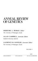 Cover of: Annual Review of Genetics by Herschel L. Roman, Herschel L. Roman