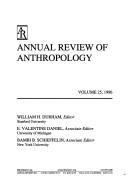 Cover of: Annual Review of Anthropology: 1996 (Annual Review of Anthropology)