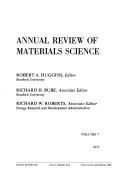 Cover of: Annual Review of Materials Science