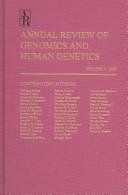 Cover of: Annual Review of Genomics and Human Genetics w/ Online Access, Vol 6