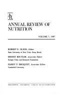 Cover of: Annual Review of Nutrition, 1987 (Annual Review of Nutrition)