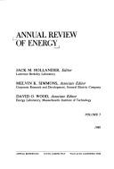 Cover of Annual Review of Energy