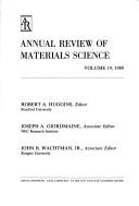 Cover of: Annual Review of Materials Science, 1989 (Annual Review of Materials Research)