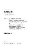 Cover of: Lasers a Series of Advances Volume 3