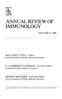 Cover of: Annual review of immunology.