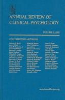 Cover of: Annual Review of Clinical Psychology by 