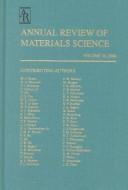 Cover of: Annual Review of Materials Science 2000