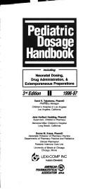 Cover of: Pediatric Dosage Handbook, 1996-97
