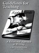 Cover of: Guidelines for Teaching Right Words by Joel, M.D. Stein, Blair Adams, Jeanne Stein