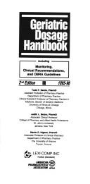 Cover of: Geriatric Dosage Handbook 95-96